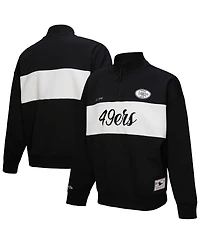 Mitchell & Ness Women's Black San Francisco 49ers Quarter-Zip Jacket