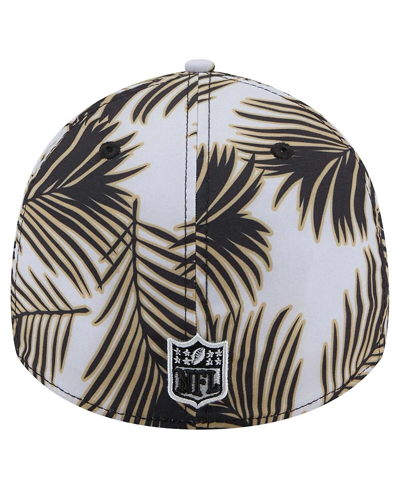 New Era Men's Gray Orleans Saints Palms 39THIRTY Flex Hat