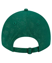 New Era Women's Green Athletics Tonal Floral 9TWENTY Adjustable Hat