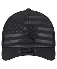 New Era Men's Black Phoenix Suns Game Day Flag A-Frame 9FORTY Adjustable Hat
