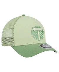 New Era Men's Green Portland Timbers Color Pack 9FORTY A-Frame Adjustable Trucker Hat