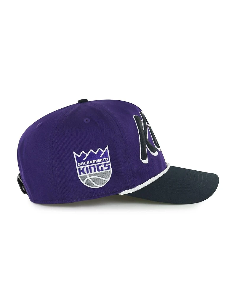 '47 Brand Men's Purple/Black Sacramento Kings Drop Shadow Rope Hitch Adjustable Hat