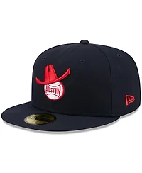 New Era Men's Navy Round Rock Express Theme Nights 59FIFTY Fitted Hat