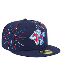 New Era Men's Navy Philadelphia 76ers Americana Fireworks 59FIFTY Fitted Hat