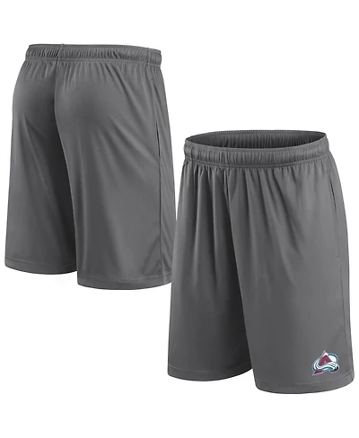 Fanatics Men's Gray Colorado Avalanche Primary Logo Shorts