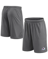 Fanatics Men's Gray Colorado Avalanche Primary Logo Shorts