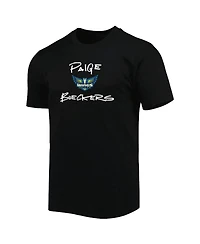 Round21 Men's and Women's Paige Bueckers Black Dallas Wings 2025 Wnba Draft Name Number T-Shirt
