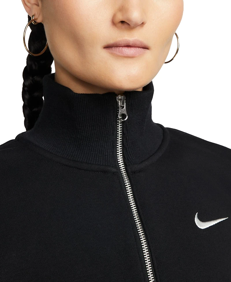 Nike Sportswear Women's Phoenix Fleece Quarter-Zip Cropped Sweatshirt
