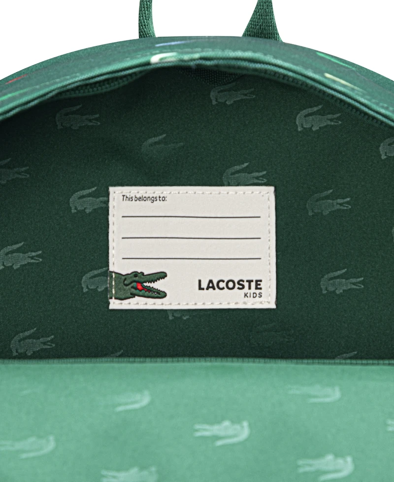 Lacoste Big Kids Core Printed Backpack