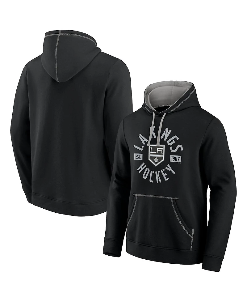 Fanatics Men's Black Los Angeles Kings Score Pullover Hoodie