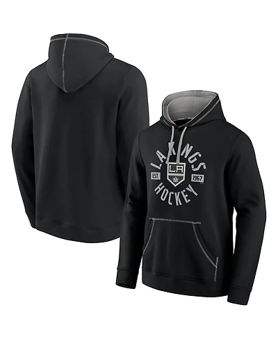 Fanatics Men's Black Los Angeles Kings Score Pullover Hoodie