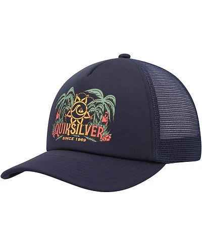 Quiksilver Men's Navy Happy Hour Trucker Snapback Hat