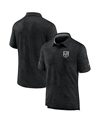 Fanatics Men's Black Los Angeles Kings Authentic Pro Rink Polo Shirt