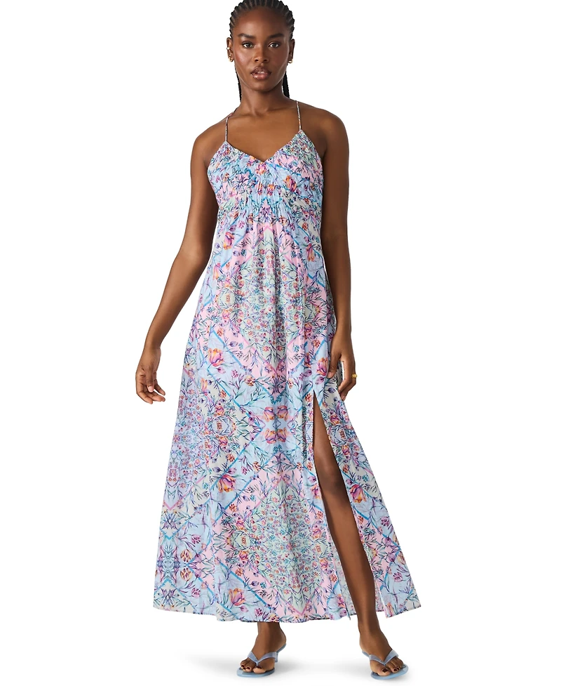 Steve Madden Women's Brianna Ruched Maxi Dress