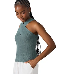 Steve Madden Women's Ellery Crossing Halter Sweater