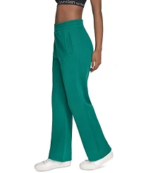 Calvin Klein Performance Women's High-Waist Straight-Leg Sweatpants
