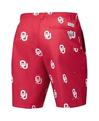 Columbia Men's Crimson Oklahoma Sooners Pfg Backcast Iii Omni-Shade Shorts
