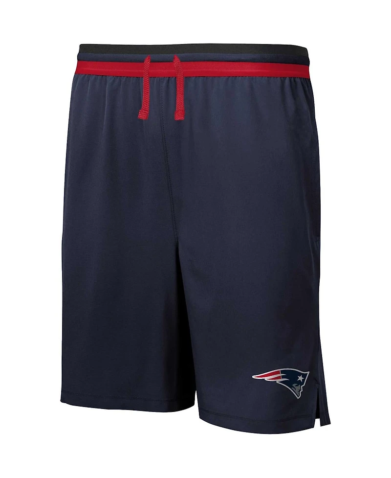 Outerstuff Men's Navy New England Patriots Cool Down Tri-Color Elastic Training Shorts