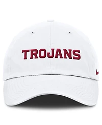 Nike Men's White Usc Trojans Core Club Mascot Wordmark Adjustable Hat