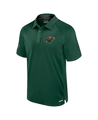 Fanatics Men's Green Minnesota Wild Authentic Pro Rink Polo Shirt