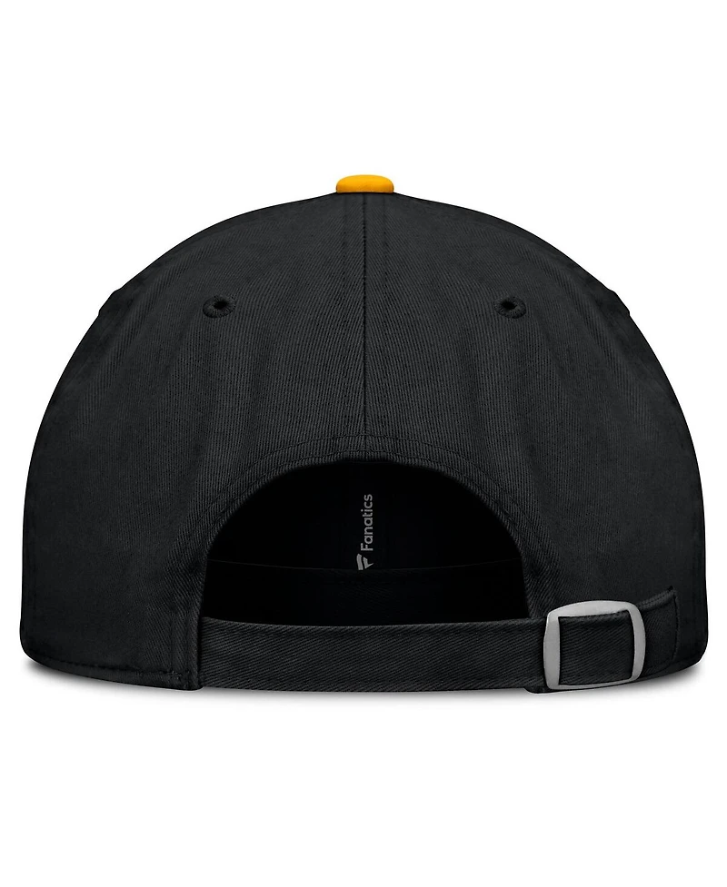 Fanatics Men's Black/Gold Pittsburgh Penguins Heritage Home Ice Two-Tone Adjustable Hat