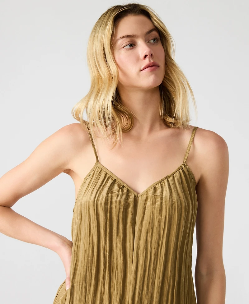 Steve Madden Women's Crinkle Desdemona Jumpsuit