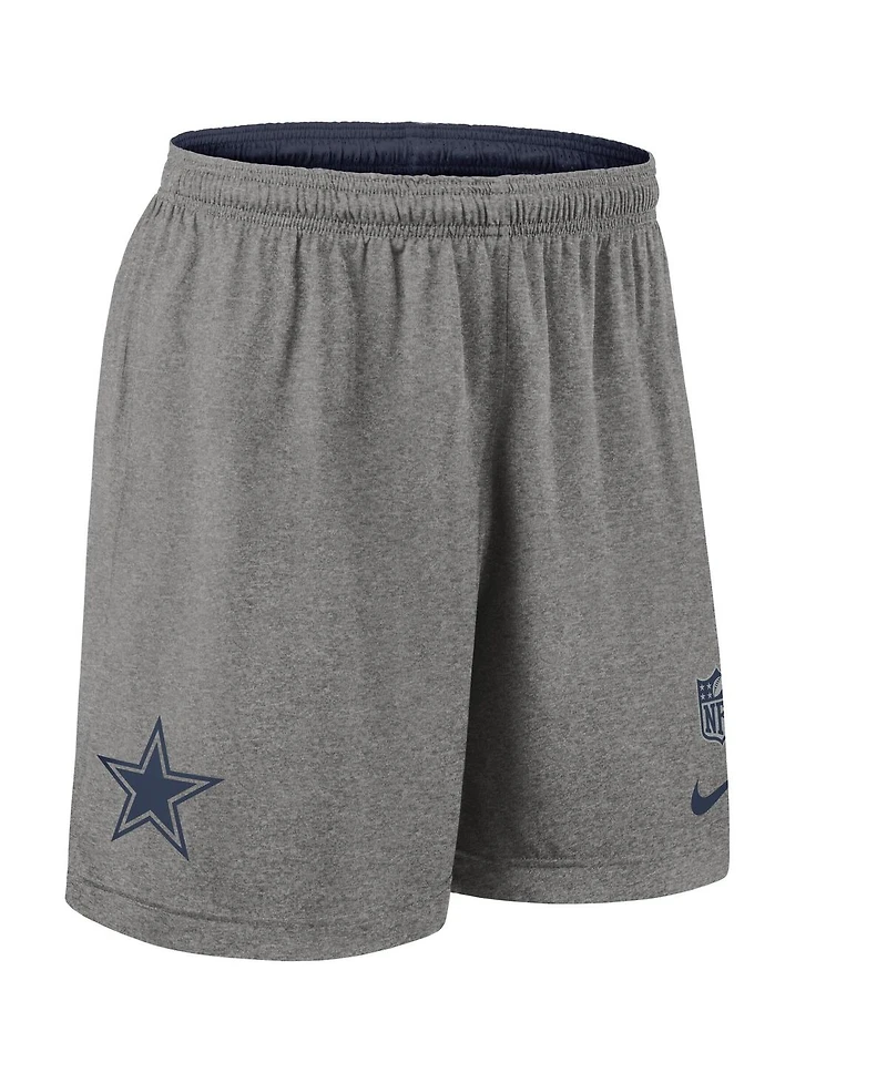 Nike Men's Navy Dallas Cowboys Sideline Reversible Performance Shorts