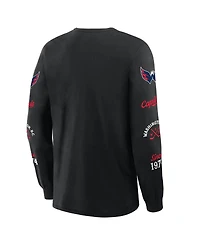 Fanatics Men's Black Washington Capitals Boxed Legacy Long Sleeve T-Shirt