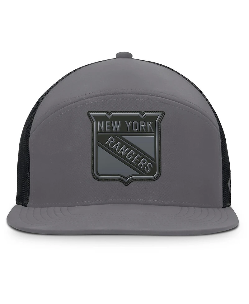Fanatics Men's Charcoal New York Rangers Fairweather Adjustable Hat