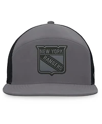 Fanatics Men's Charcoal New York Rangers Fairweather Adjustable Hat