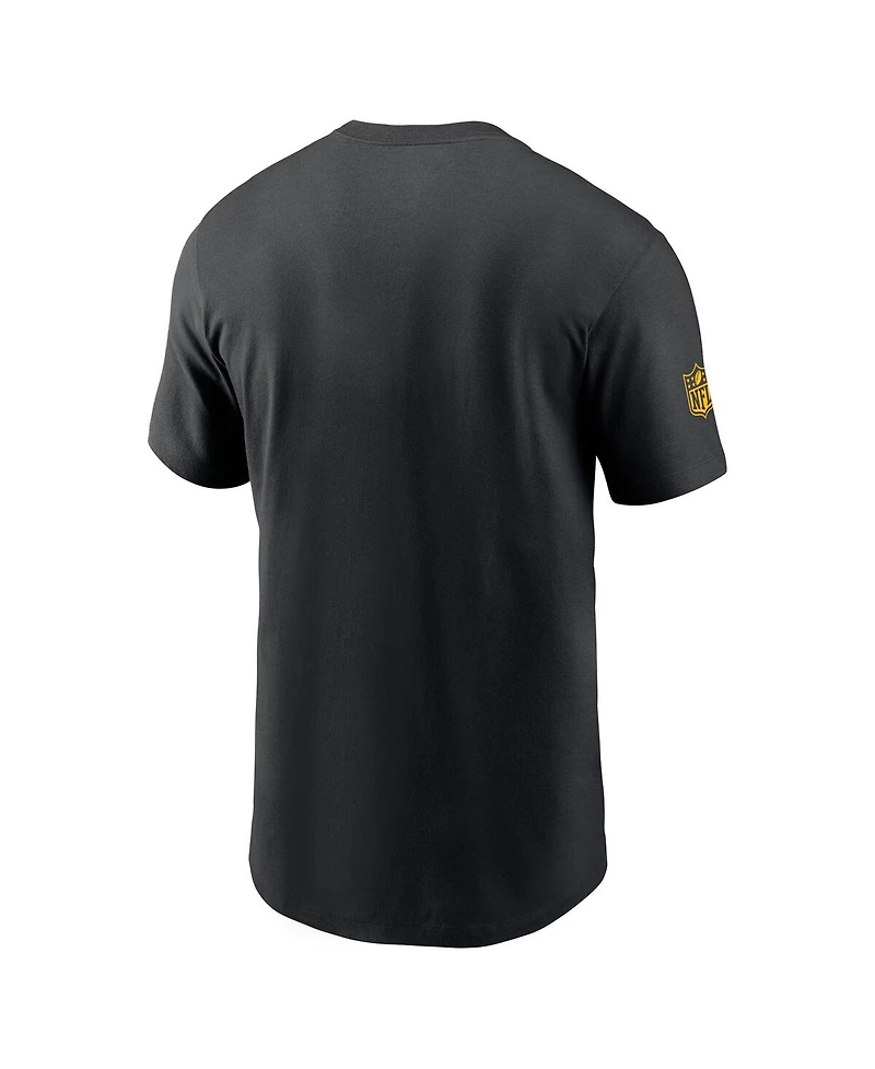 Nike Men's Black Pittsburgh Steelers Sideline Performance T-Shirt