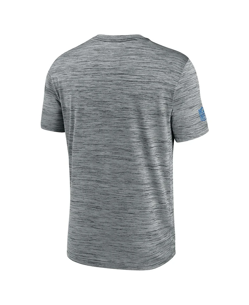 Nike Men's Gray Detroit Lions Sideline Velocity Performance T-Shirt