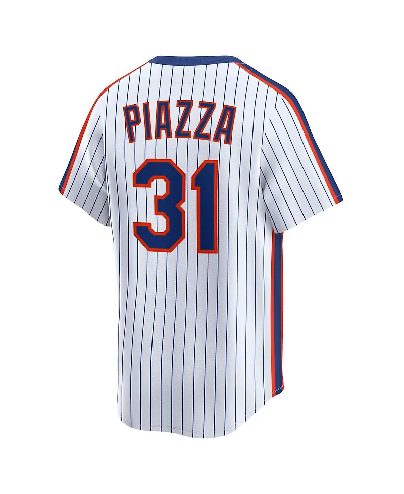 Nike Men's Mike Piazza White New York Mets Throwback Cooperstown Collection Limited Jersey