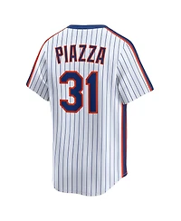 Nike Men's Mike Piazza White New York Mets Throwback Cooperstown Collection Limited Jersey