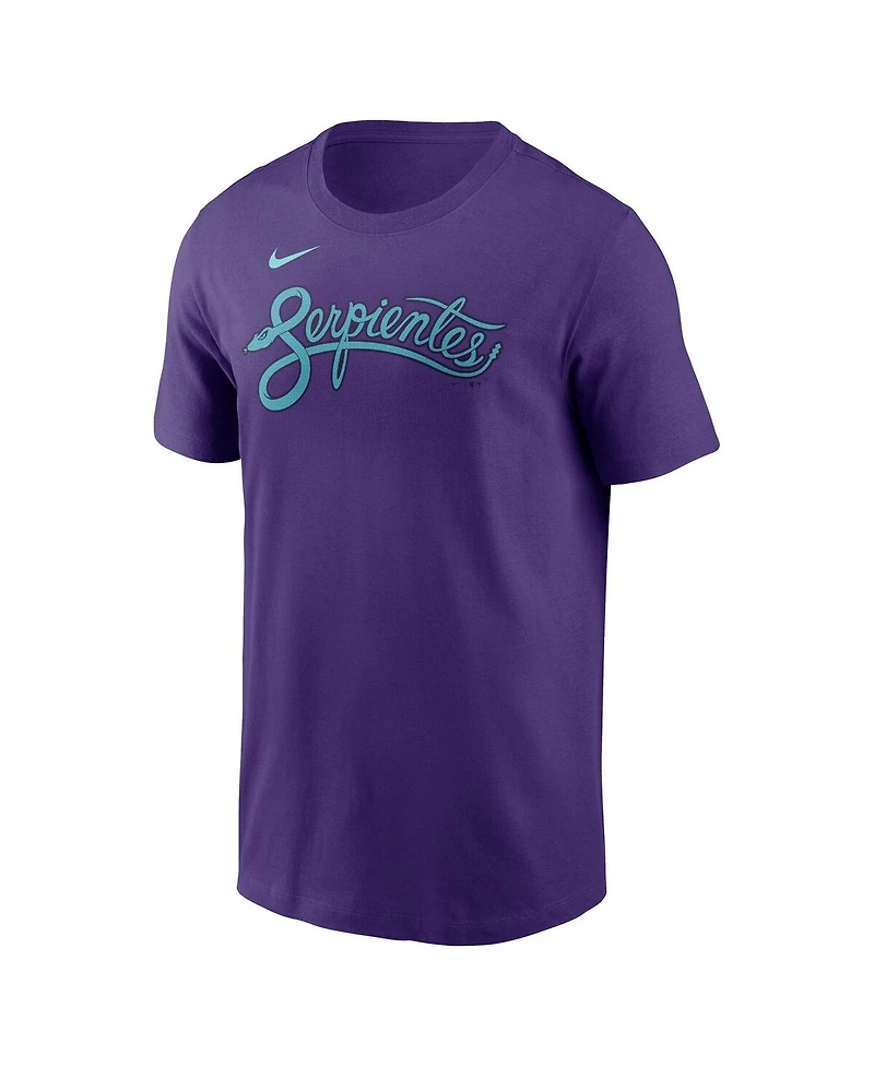 Nike Men's Corbin Burnes Purple Arizona Diamondbacks 2025 City Connect Fuse Name Number T-Shirt