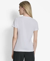 Dkny Women's Met Museum Conversational Crewneck T-Shirt