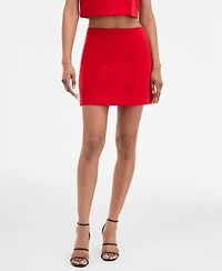 French Connection Women's Azra Twill Double-Breasted Mini Skirt