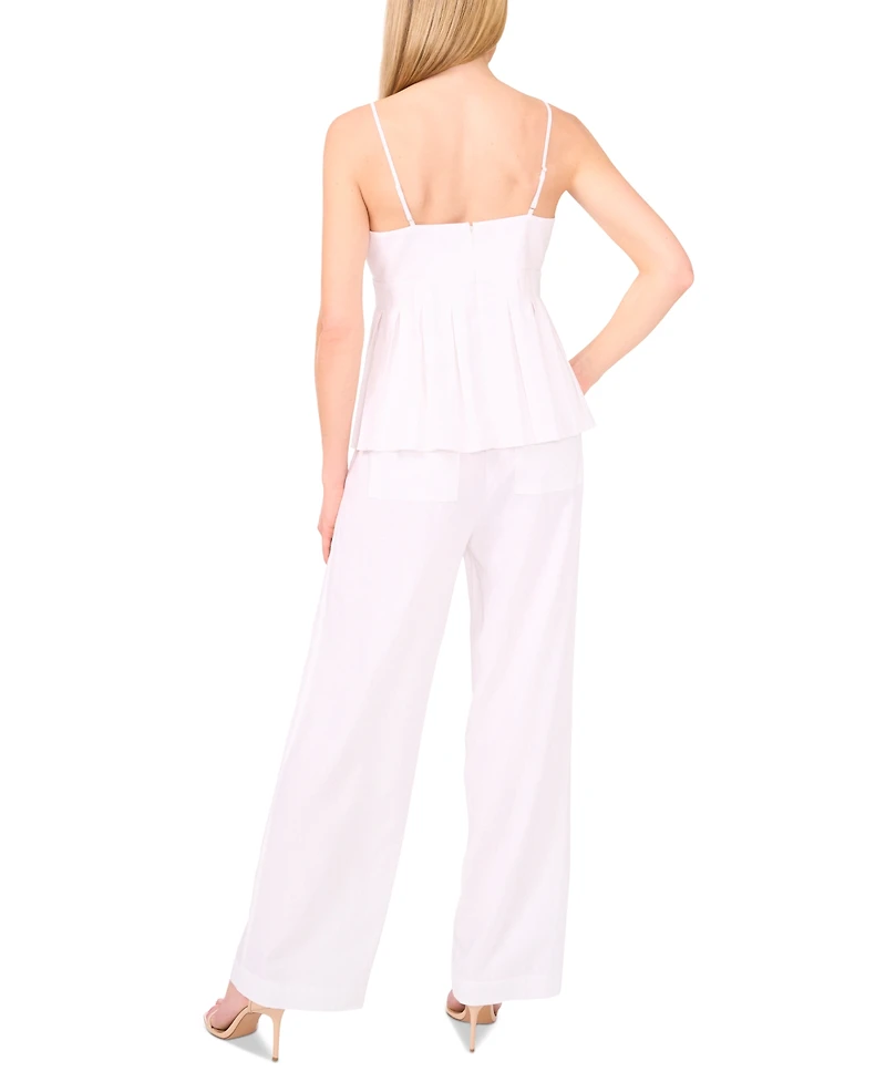 Parker Women's The Kamri Linen-Blend Peplum Top