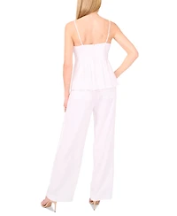 Parker Women's The Kamri Linen-Blend Peplum Top