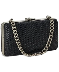 Lauren Ralph Lauren Woven Leather Small Franki Clutch