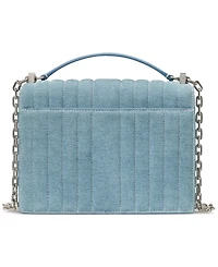 kate spade new york Deco Denim Chain Leather Shoulder Bag