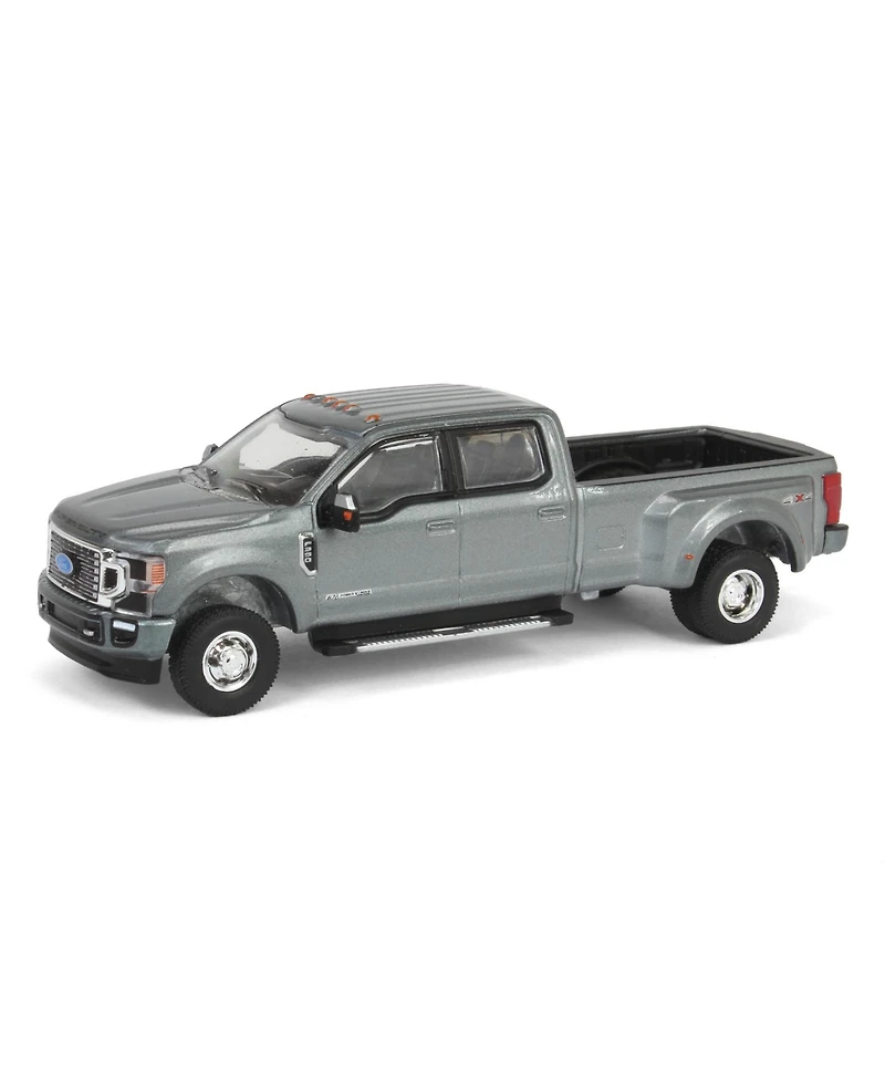 1/64 2022 F-350 Platinum Dually Metallic Gray Exclusive Greenlight