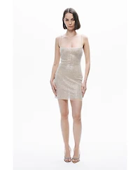 Nocturne Women's Beaded Embroidered Mini Dress
