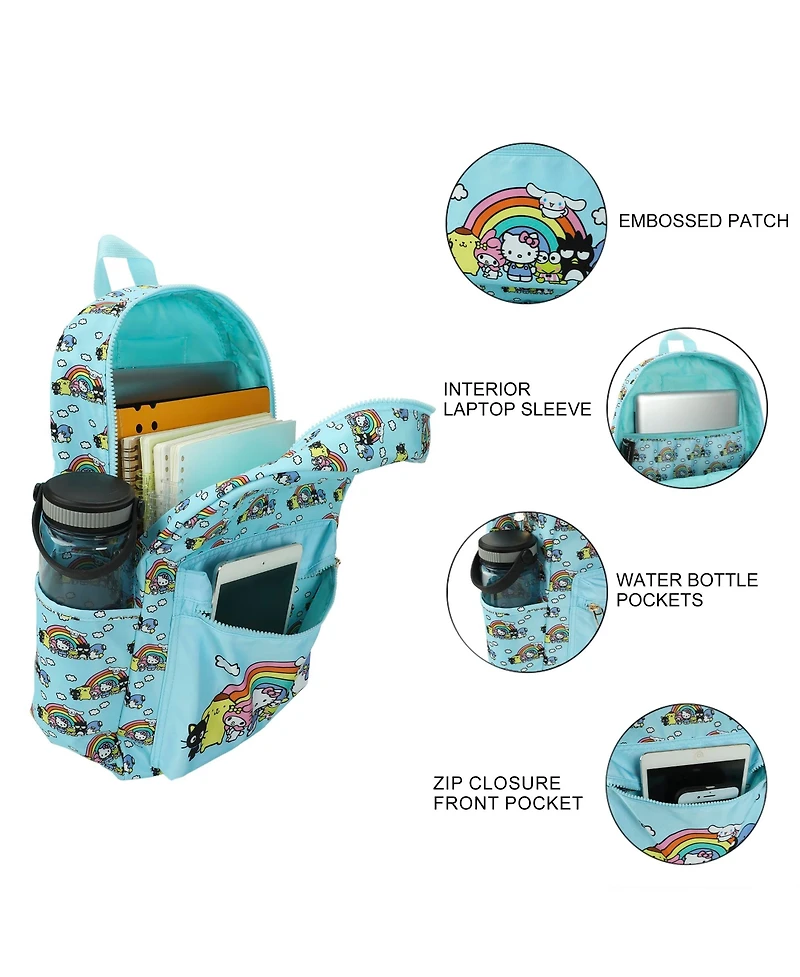 Hello Kitty And Friends Favorite Characters Adult 16.5" Nylon Travel Backpack