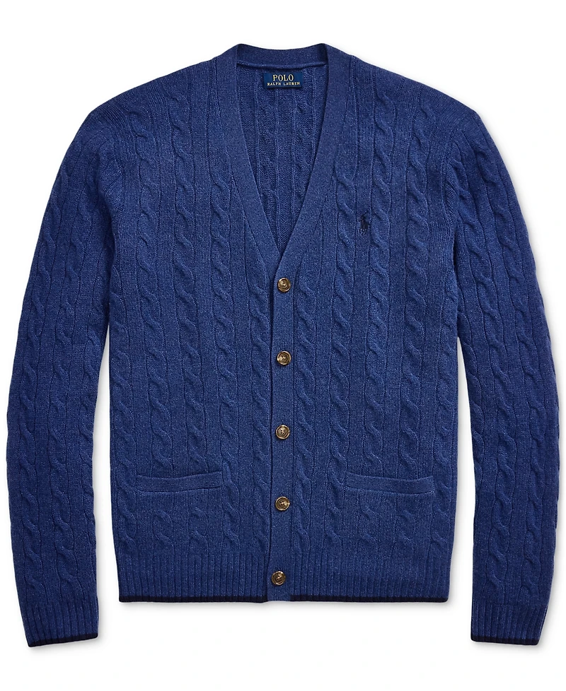 Polo Ralph Lauren Men's Cable-Knit Wool-Cashmere Cardigan