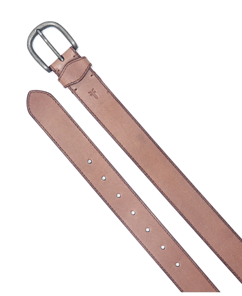 Frye Women's Stitched Edge Shaped Keeper Belt