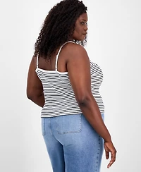 On 34th Trendy Plus Striped Camisole Tank Top, Macy's Exclusive