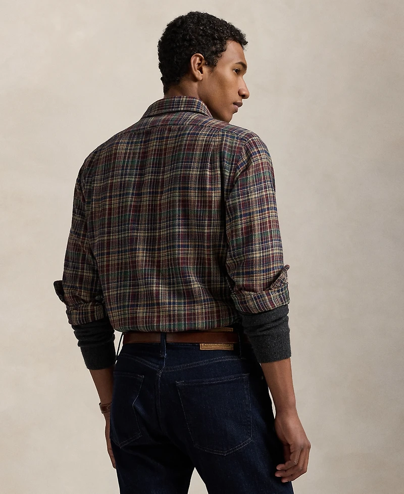 Polo Ralph Lauren Men's Classic-Fit Plaid Brushed Flannel Shirt