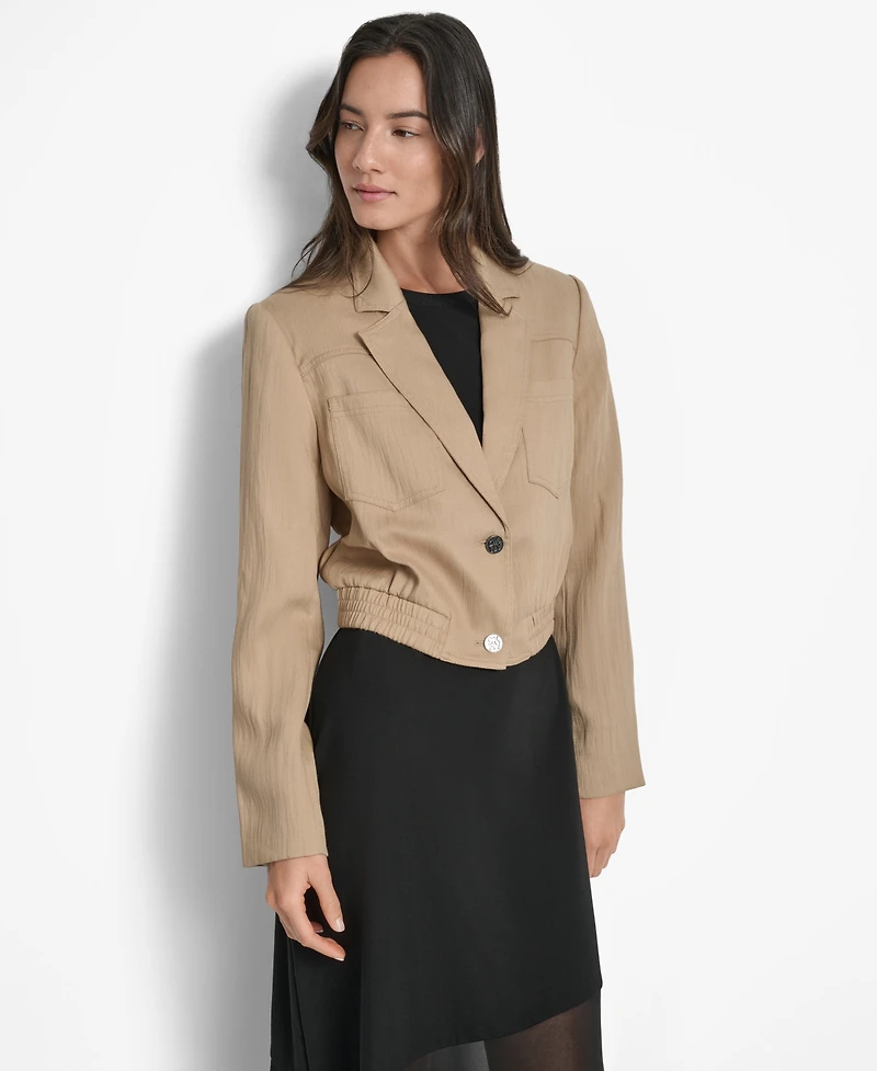 Dkny Women's Long-Sleeve Cropped Blazer
