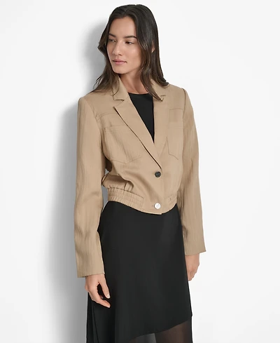 Dkny Women's Long-Sleeve Cropped Blazer